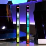 Lumière LED RGB, contrôle du son, USB, Rechargeable, application vocale, capteur de lumière rythmique, 32 lumières colorées pour voiture, musique ambi