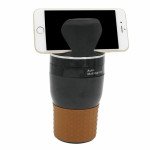 Porte Gobelet Voiture, Support de Téléphone Portable 2 en 1 Rotatif à 360 ° Tasse de Boisson