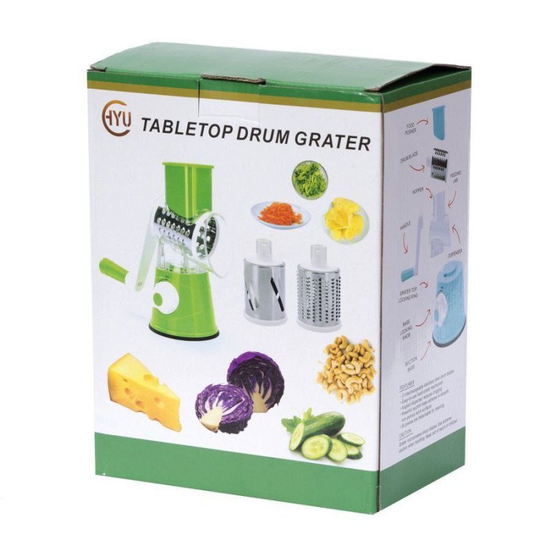 Tabletop Drum Grater Magic Avec 3Lames Grande Taille